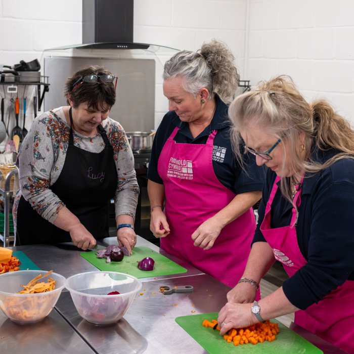 Foothold Team in Community Kitchen